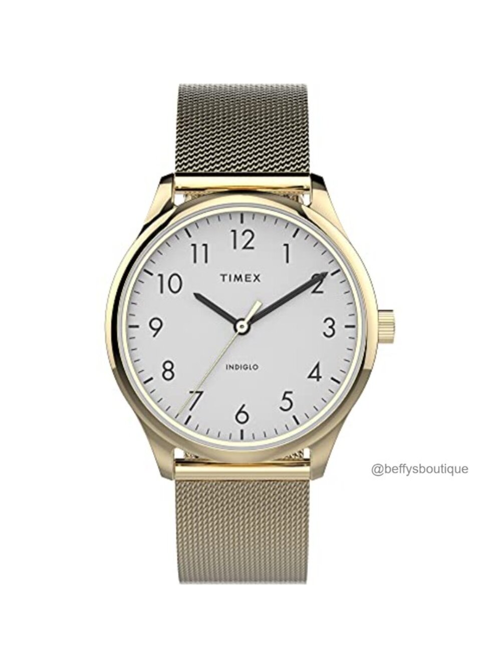 Timex Easy Reader Watch Gold-Tone Mesh Bracelet Indiglo 32mm
